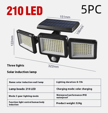 Outdoor Solar Wall Lamp Intelligent Induction