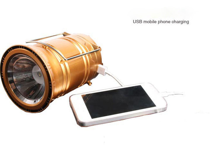Solar Telescopic Camping Lantern with Multi-Functionality