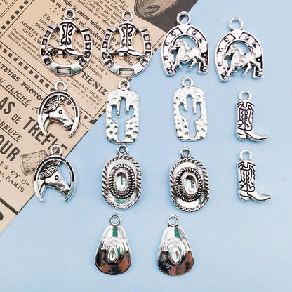 Denim Series Silver Alloy Pendant