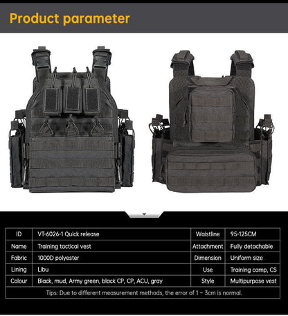 Outdoor Quick Dismantling Tactical Vest Outdoor Equipment 6094 Tactical Vest CS Training Equipment