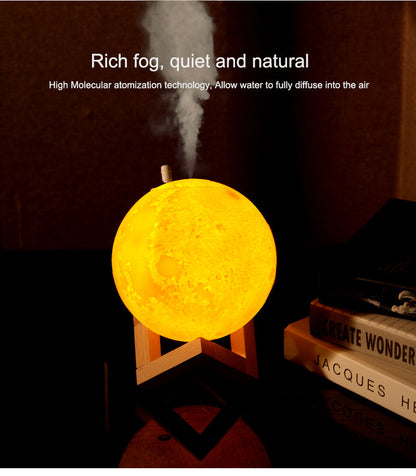 Creative night light moon light air humidifier