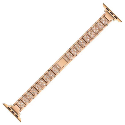 Alloy Strap Full Diamond Waist Watch