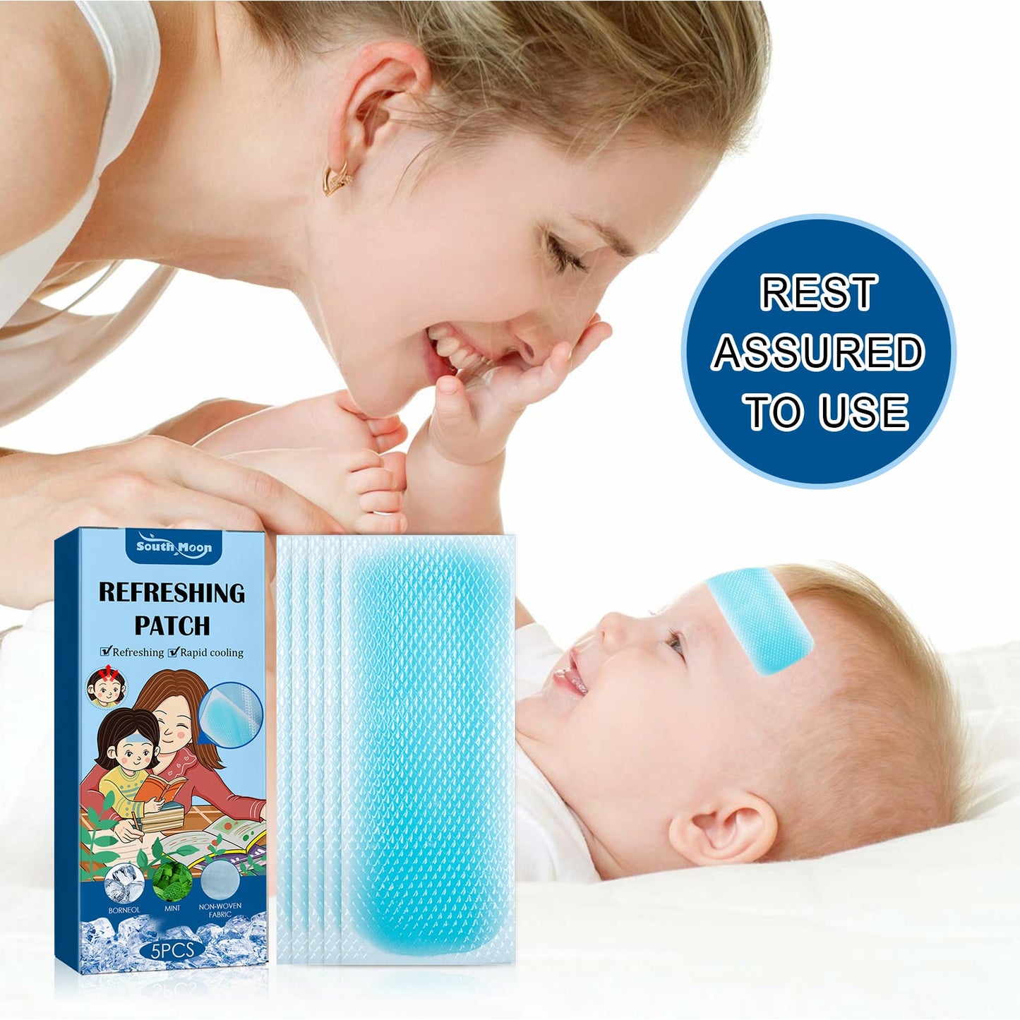 Cool Down Patch Cool Up Hydrogel Cartoon Ice Patch Quick Cool Down Compress