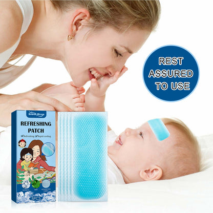 Cool Down Patch Cool Up Hydrogel Cartoon Ice Patch Quick Cool Down Compress
