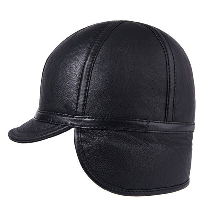 Casual Leather Men's Winter Sheepskin Thermal Hat