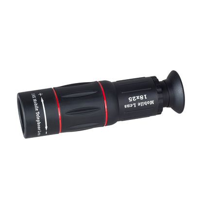 Compatible with Apple, 18X Telescope Zoom Mobile Phone Lens for iPhone Samsung Smartphones universal clip Telefon Camera Lens with tripod