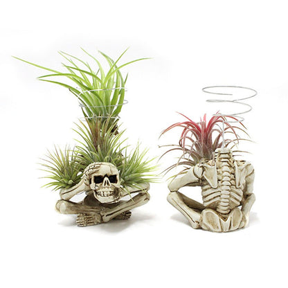 Skeleton air pineapple bracket ornament resin home courtyard ghost head