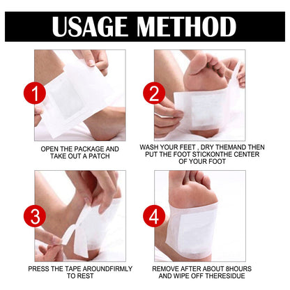 Ginger Body Shaping Foot Patch, Body Dehumidification Firming Slimming Massage Patch