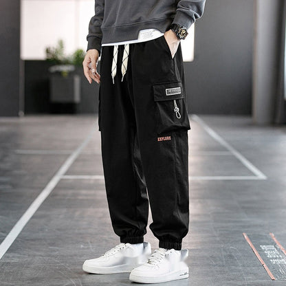 Men's Loose Plus Size Sports Overalls Pants