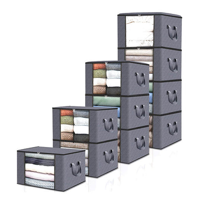 Clothing Cotton Quilt Blanket Transparent Window Large Capacity Storage Box