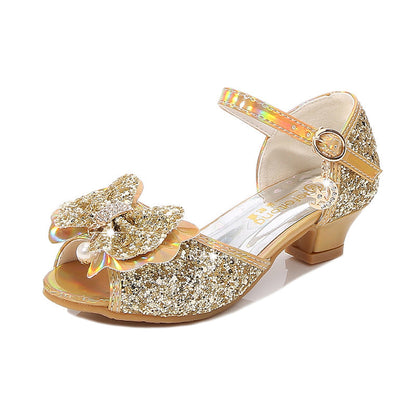 Princess Shoes For Girls New Non-slip Bow
