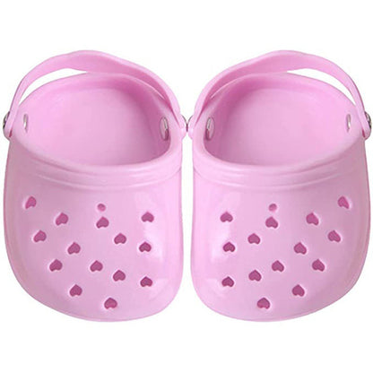 Heart Shaped Pet Dog Hole Shoes Silica Gel Wear-Resistant Breathable Slippers Dog Sandals Pet Decorations