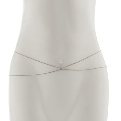 Thin chain belly button waist decoration body chain double-layer metal wind versatile waist chain