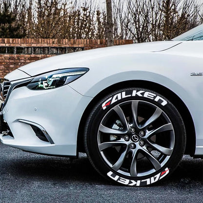 New Connected Car Tire Stickers, Tire Letter Stickers, English Letter 3D Stereoscopic Stickers