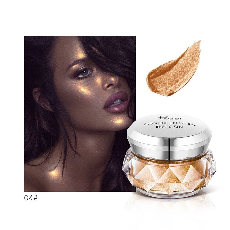 Mermaid Glow Highlighter Jelly Gel - Festival Body Glitter Makeup