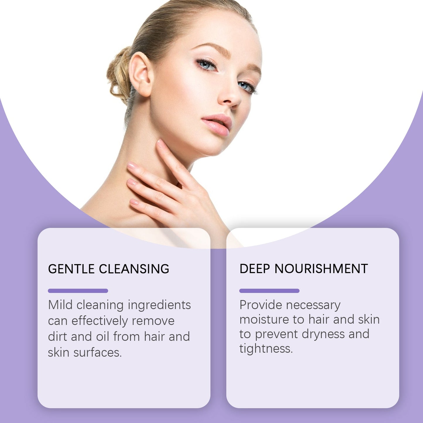 Lavender Shampoo & Shower Set Gently Cleans And Moisturizes Body, Skin And Scalp