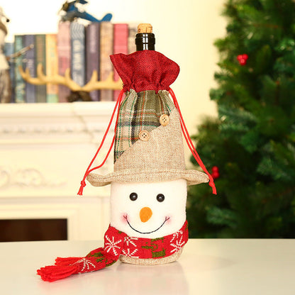 Christmas Wine Bottle Socks Decor