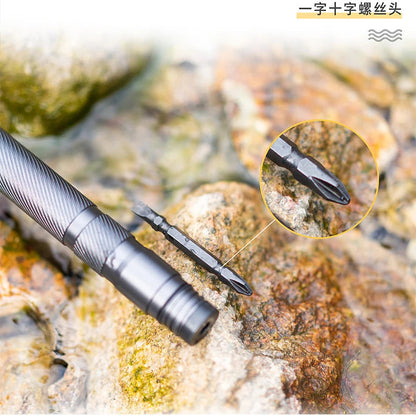 Folding telescopic outdoor hiking tactical self-defense stick Walking stick