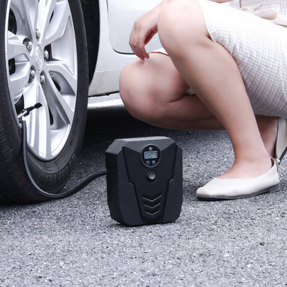 Portable Car Air Compressor DC 12V Digital Tire Inflator Air  150 PSI Auto Air  For Car Motorcycle LED Light Tire