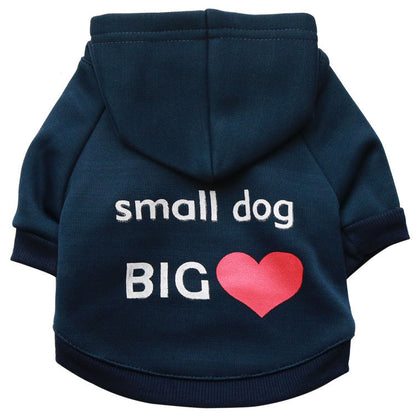 Pet Clothes Dog Clothes All Cotton Cap Seal VIP Pet T-shirt Teddy Clothes