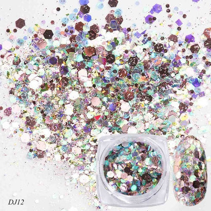 Glitter Light Change Onion Pink Symphony Sequin