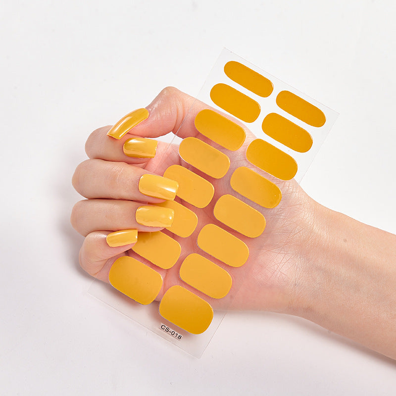 Waterproof Long Lasting Nail Stickers Letter Color