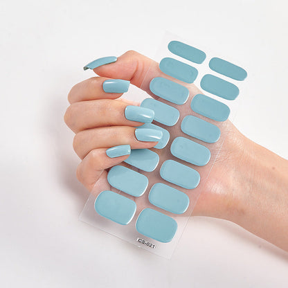 Waterproof Long Lasting Nail Stickers Letter Color