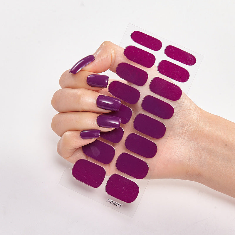Waterproof Long Lasting Nail Stickers Letter Color