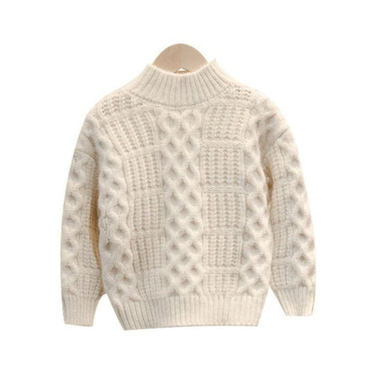 Boys Sweater Bright Color New Western Style Plus Velvet