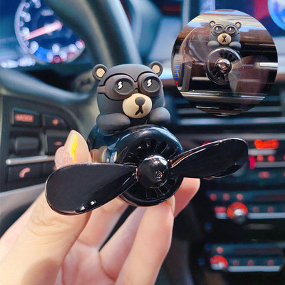 Aviator Bear Car Aromatherapy Ornament