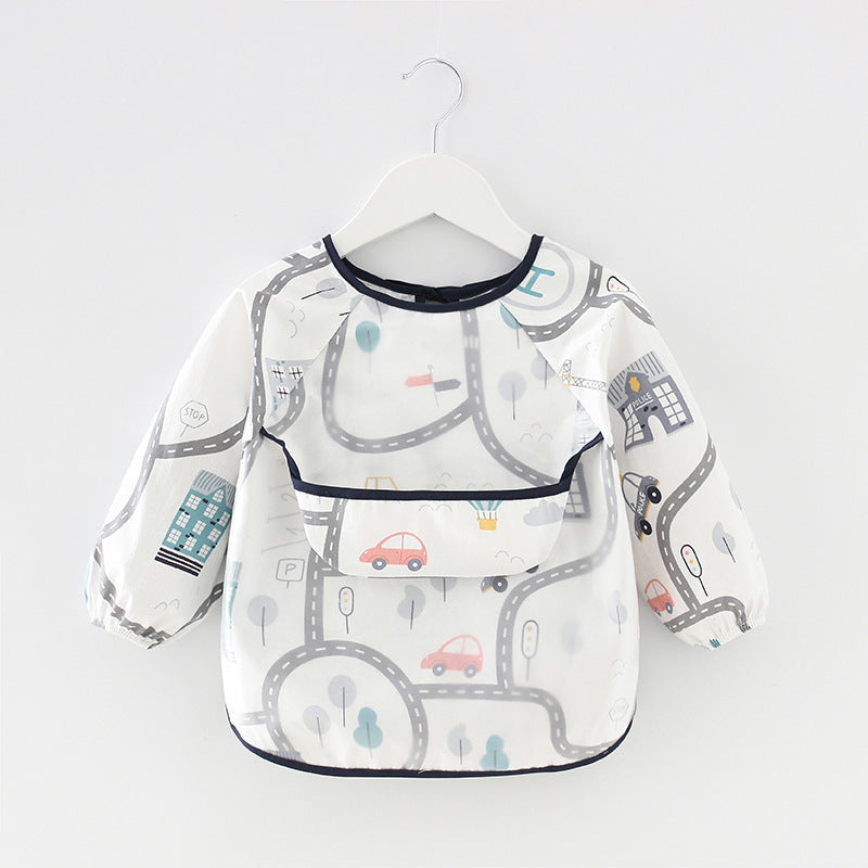 Baby Eating Clothes Apron Kid Gown Baby Bib Waterproof