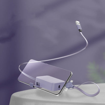 4 in 1 Retractable USB Cable Macaron Type C Micro iPhone