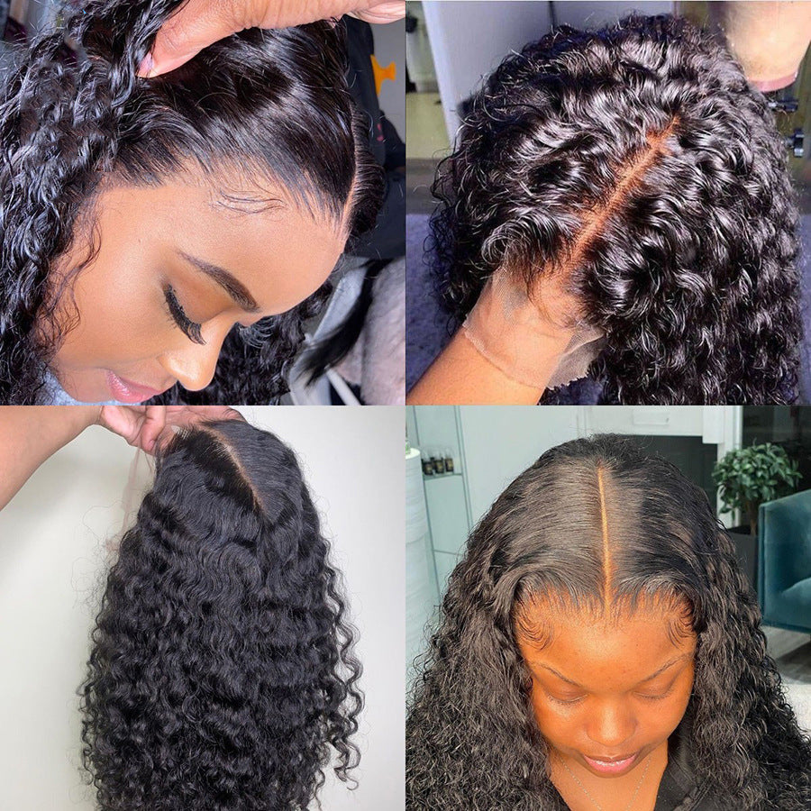 Human Hair Small Curly Long Hair Sets