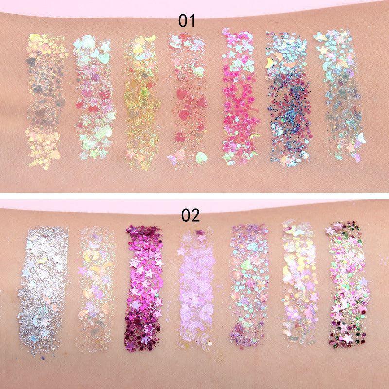Face Jewels Eyeshadow Shimmer: Glitter Gel Cream for Festival Cosmetics