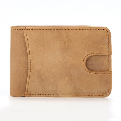 European and American RFID Men's Leather Wallet