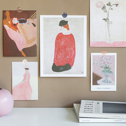Nordic ins Wind Decorative Card Homestay Wall Decoration Card Student Bedroom Decoration Photo Frame Painting