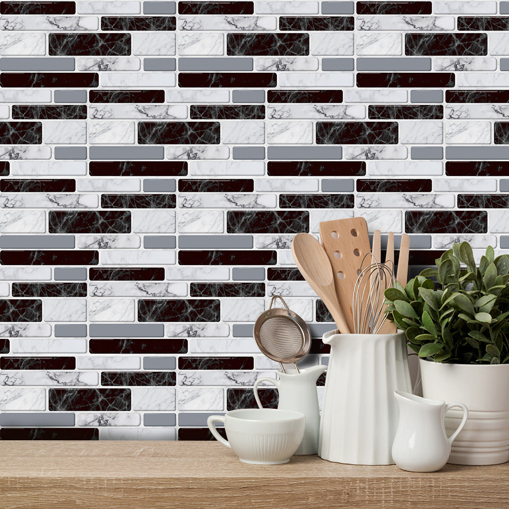 Kitchen Decoration Wall Stickers Black And White Classic