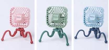 Portable USB Stroller Fan Baby Car Seat Accessory