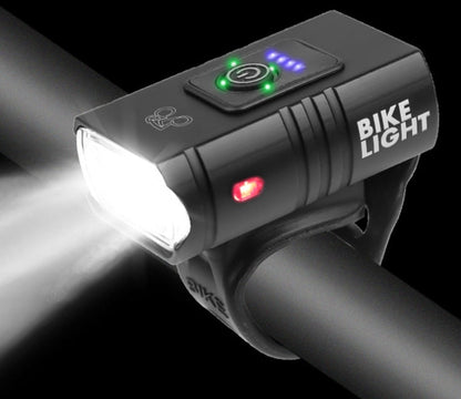 Red LED Bicycle Headlight with Warning Display