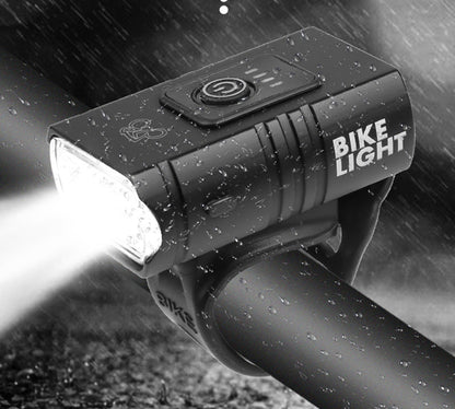 Red LED Bicycle Headlight with Warning Display