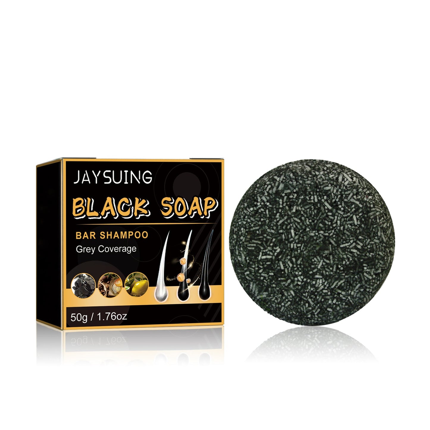 Black Soap, Black Dense Hair Care Clean Scalp Supple And Strong Shampoo Soap
