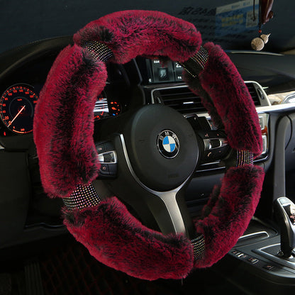Winter Plush Car Steering Wheel Cover