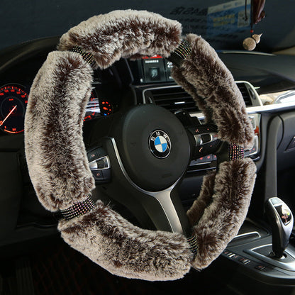 Winter Plush Car Steering Wheel Cover