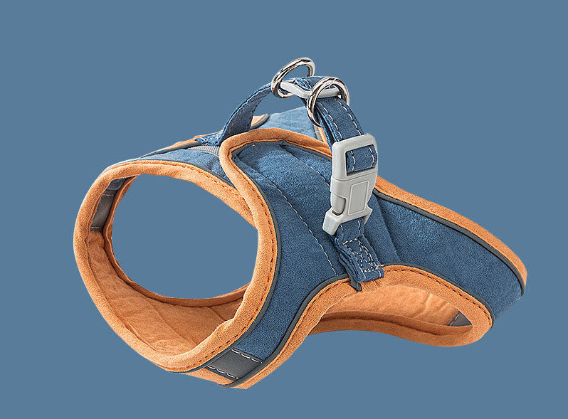 Cat Traction Rope Vest-Style Reflective Chest Harness Anti-Stroke Resistance Cute Go Out Dog Traction Rope Special Rope For Walking Cats