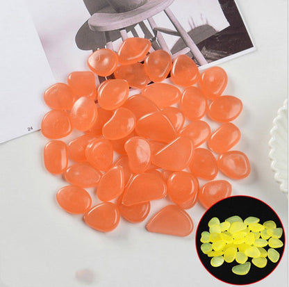 Luminous Stones Fluorescent Aquarium Pebbles Fish Tank Garden Luminous Stones