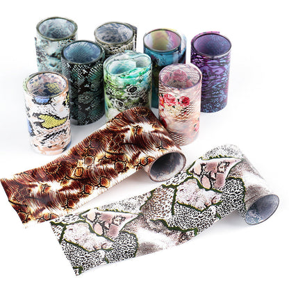 Nail Art Sticker Snake Skin Animal Grain Star