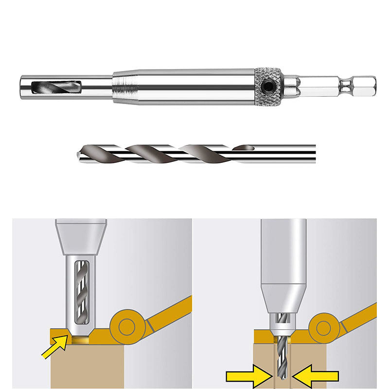 Woodworking Hinge Hole Puncher Drill Bit Set
