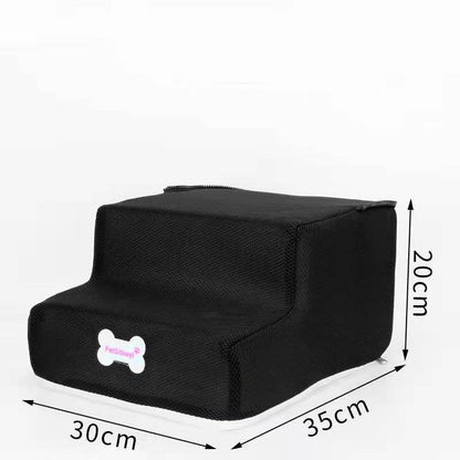 Factory Direct Sale Dog Stairs Pet Climbing Ladder Sponge Steps Small Dog Teddy On The Sofa Bed Climbing Ladder Can Be Customized