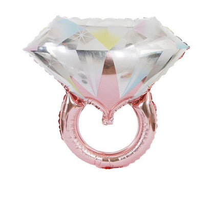 Diamond Ring Foil Balloon for Proposal and Wedding Room Decoration