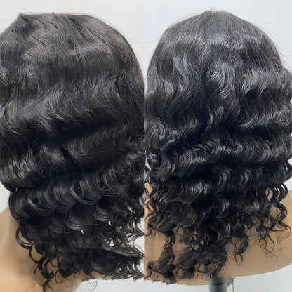 European and American Short Curly Afro Wig